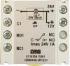 2. Etage, quadratischer Taster, erhaben, rot, Symbol und Rand beleuchtet